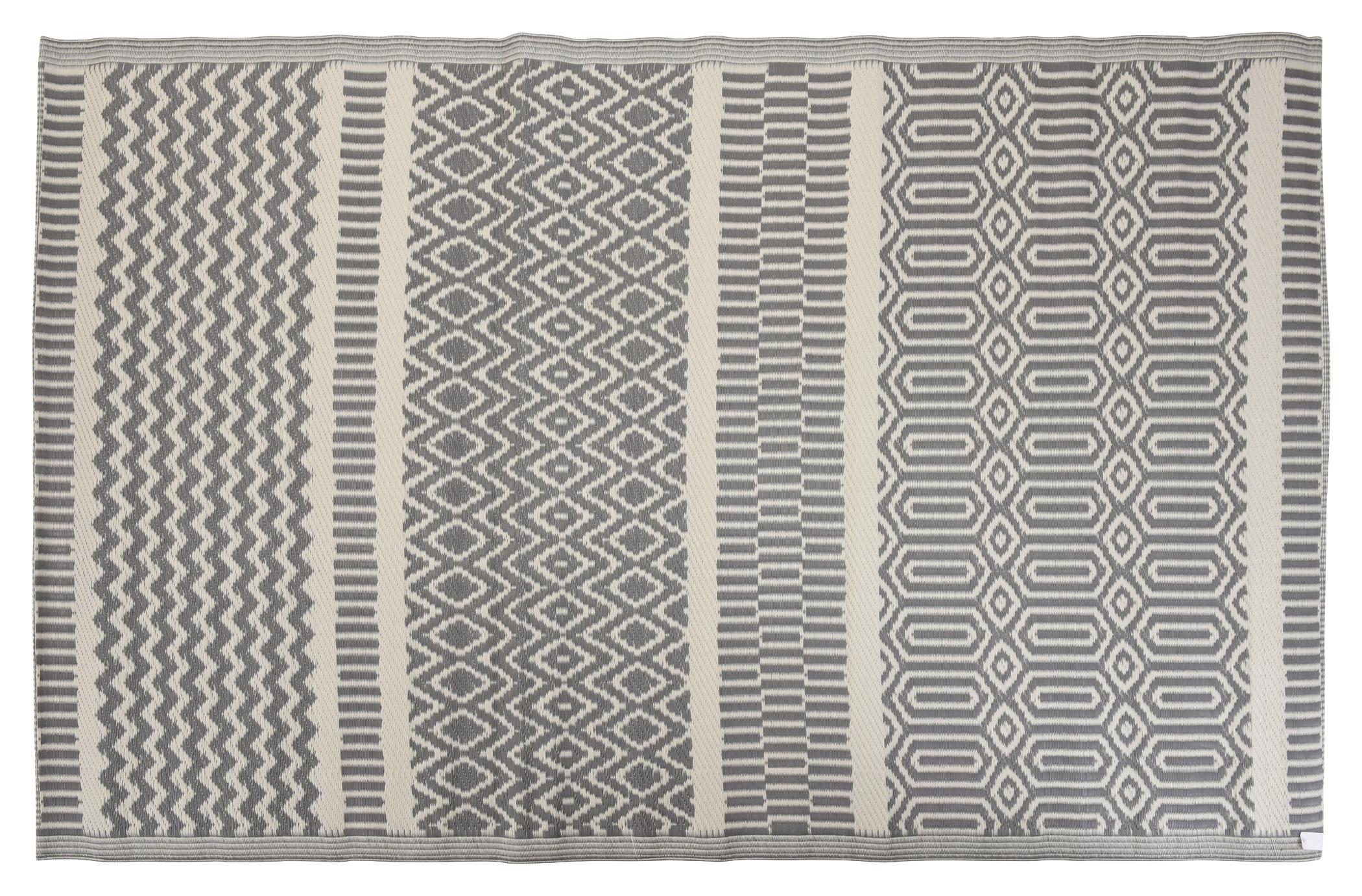 Outdoor-Teppich Grau/Beige Abstrakt 120x180 cm - Beige/Grau, Basics, Textil (120/180cm)