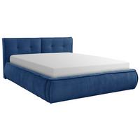 Polsterbett Mit Lattenrost Lacjo Blau 180x200 Cm - Blau/Beige, LIFESTYLE, Holz/Holzwerkstoff (180/200cm) - Livetastic