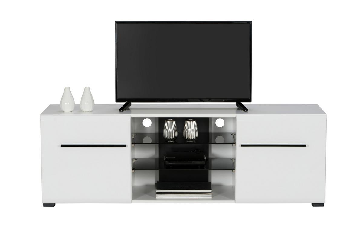 Tv-elem Trentino - fehér, Modern, faalapú anyag (150/49,5/41,5cm)
