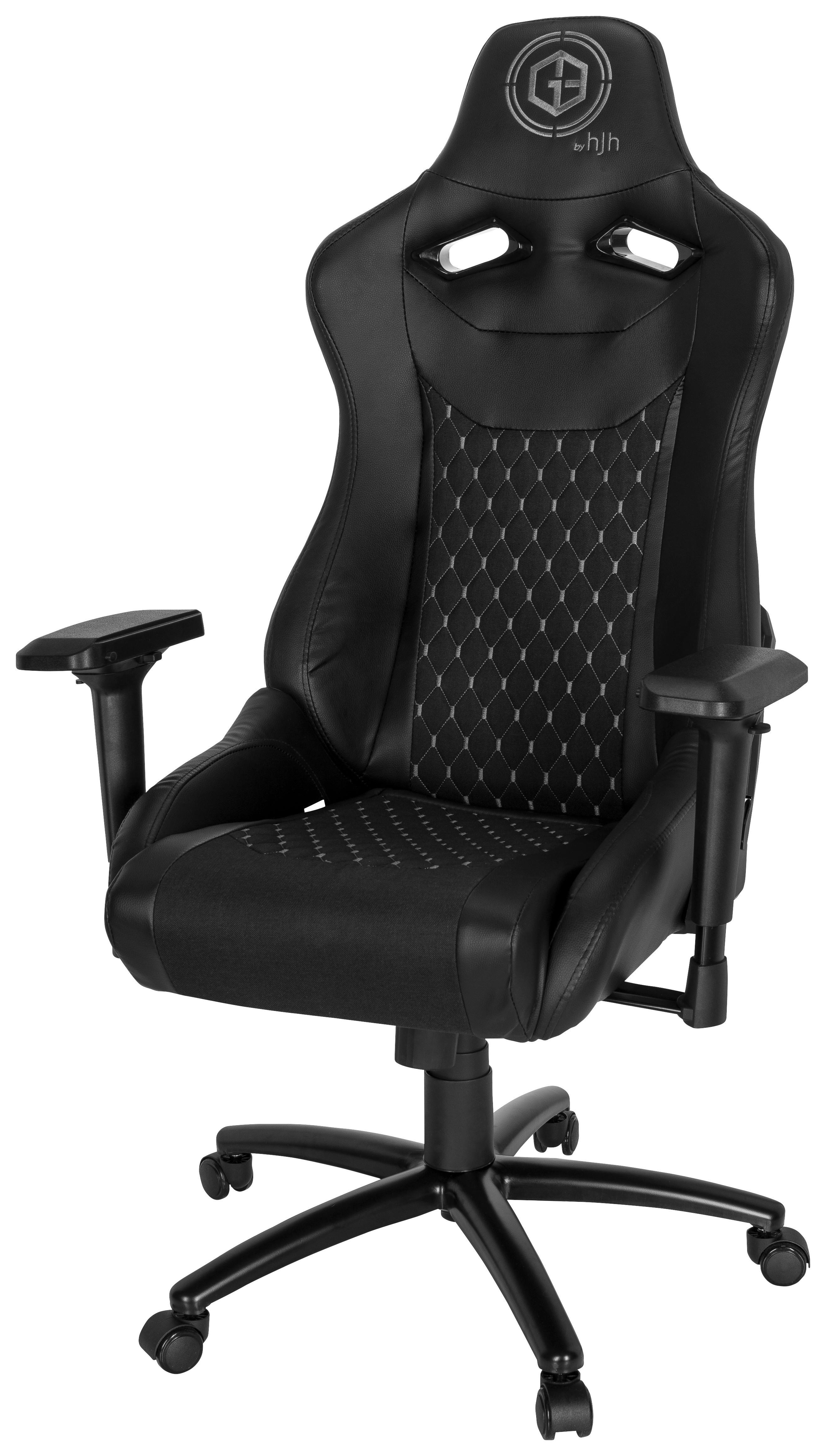 Gamingstuhl Gamebreaker Sx 04 Lederlook Schwarz Bis 120kg - Schwarz/Weiß, MODERN, Kunststoff/Textil (74/137/66cm) - MID.YOU