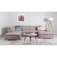 Wohnlandschaft Ramzes Taupe U: 215x328x173 cm - Taupe/Grau, Design, Textil (215/328/173cm) - MID.YOU