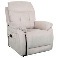 Relaxsessel Mario Webstoff Beige, B: 89 Cm - Beige/Schwarz, MODERN, Textil/Metall (89/107/94cm) - James Wood