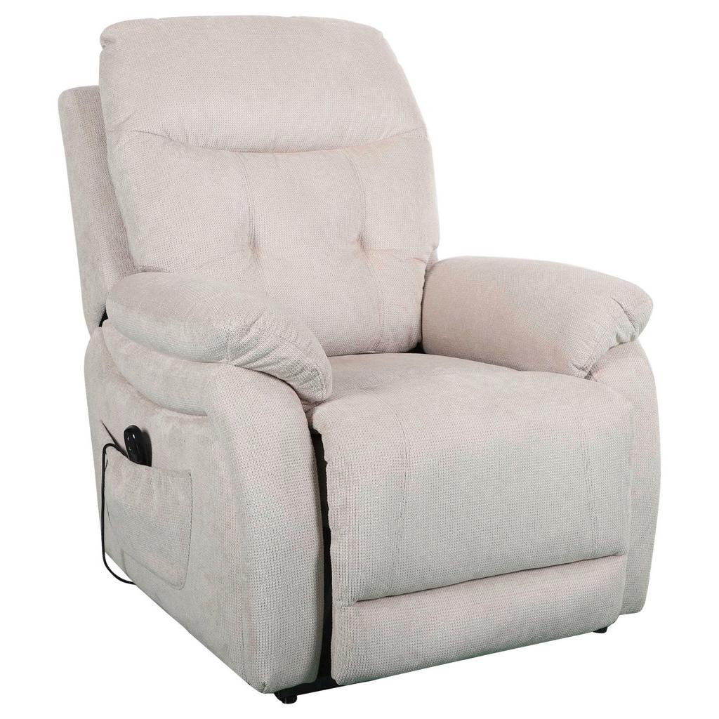 Relaxsessel Mario Webstoff Beige, B: 89 cm