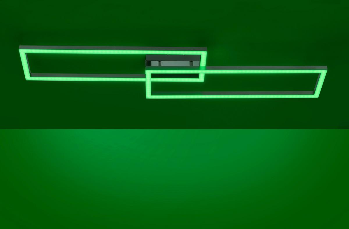 LED-Deckenleuchte 16430-55 Lolasmart-Maxi - Silberfarben, Design, Kunststoff/Metall (110/26,5/8,5cm)