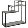 Blumenständer Weston Grau, Schwarz B: 58cm - Schwarz/Grau, Design, Holzwerkstoff/Metall (58/58/23cm) - MID.YOU