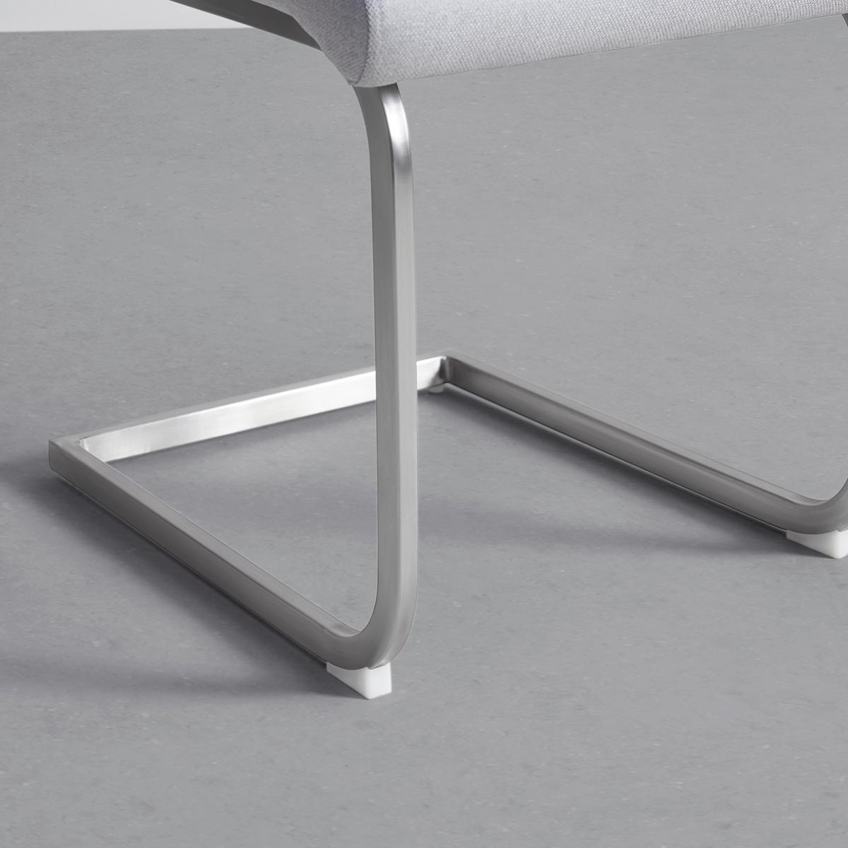Szánkótalpas Szék New York S - nemesacélszínű/szürke, Konventionell, textil/fém (58/101/44cm) - Nedis SmartLife