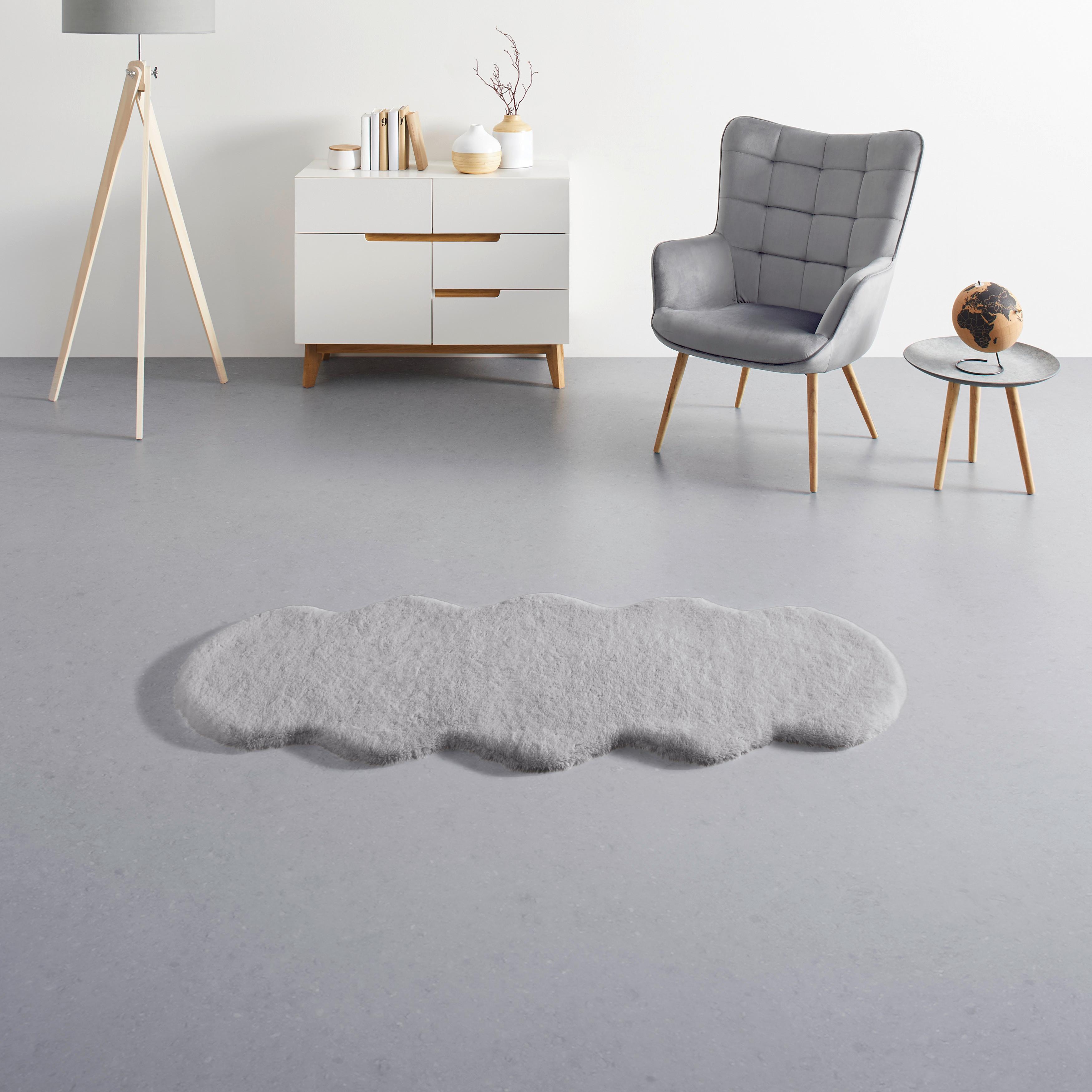 UMĚLÁ KOŽEŠINA Nico 2, 60/150cm, šedá - šedá, Konvenční, kožešina (60/150cm) - Mömax