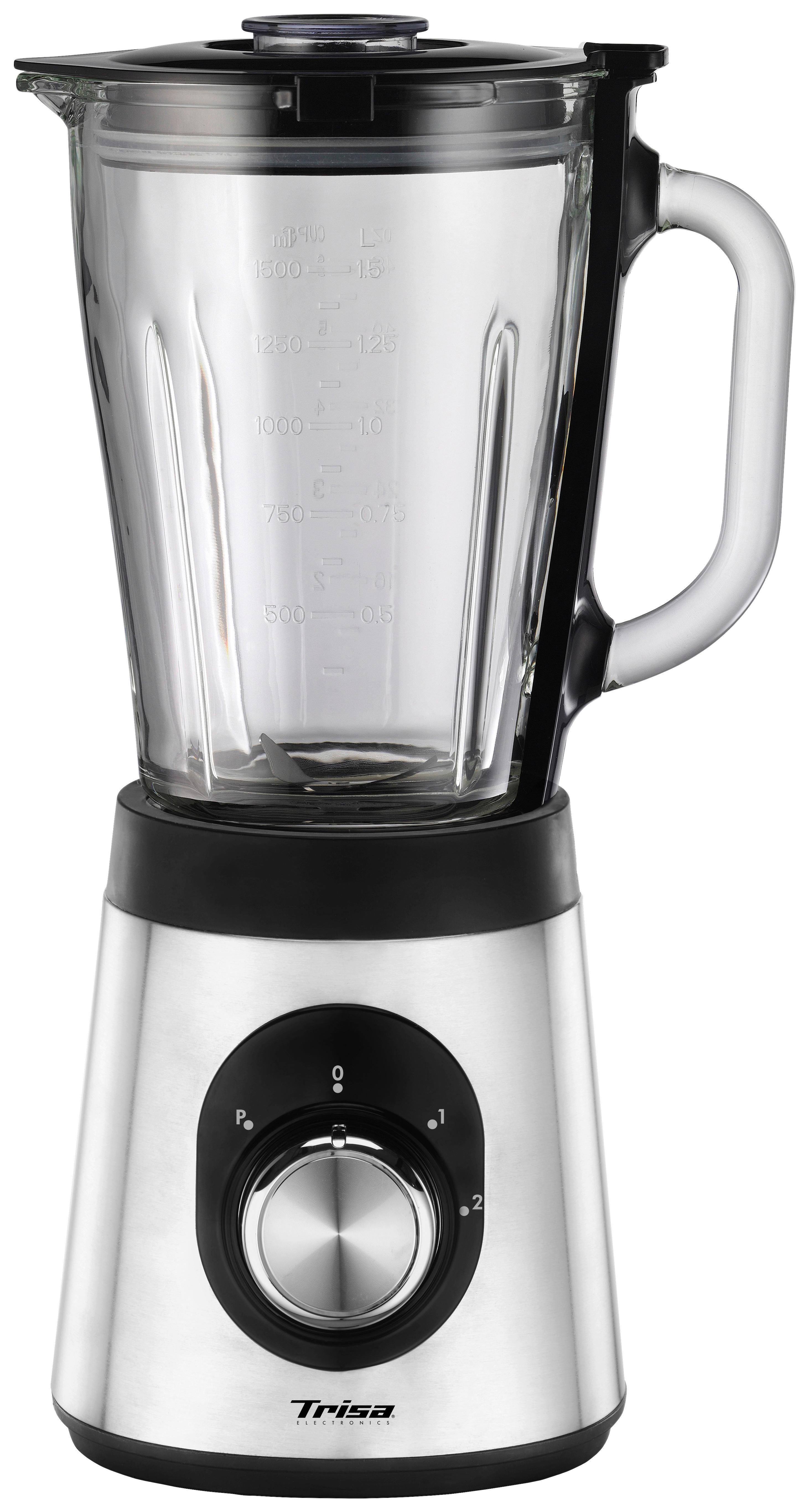 Standmixer Royal Crush 800 W Silberfarben 1,5 L + Becher - Silberfarben, KONVENTIONELL, Metall (17/24/37cm) - Trisa Electronics