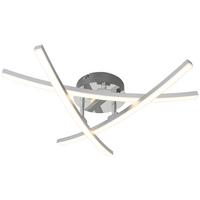 STROPNÉ LED SVIETIDLO KRISTINA - chrómová/strieborná, Modern, kov/plast (56/11cm) - Mömax