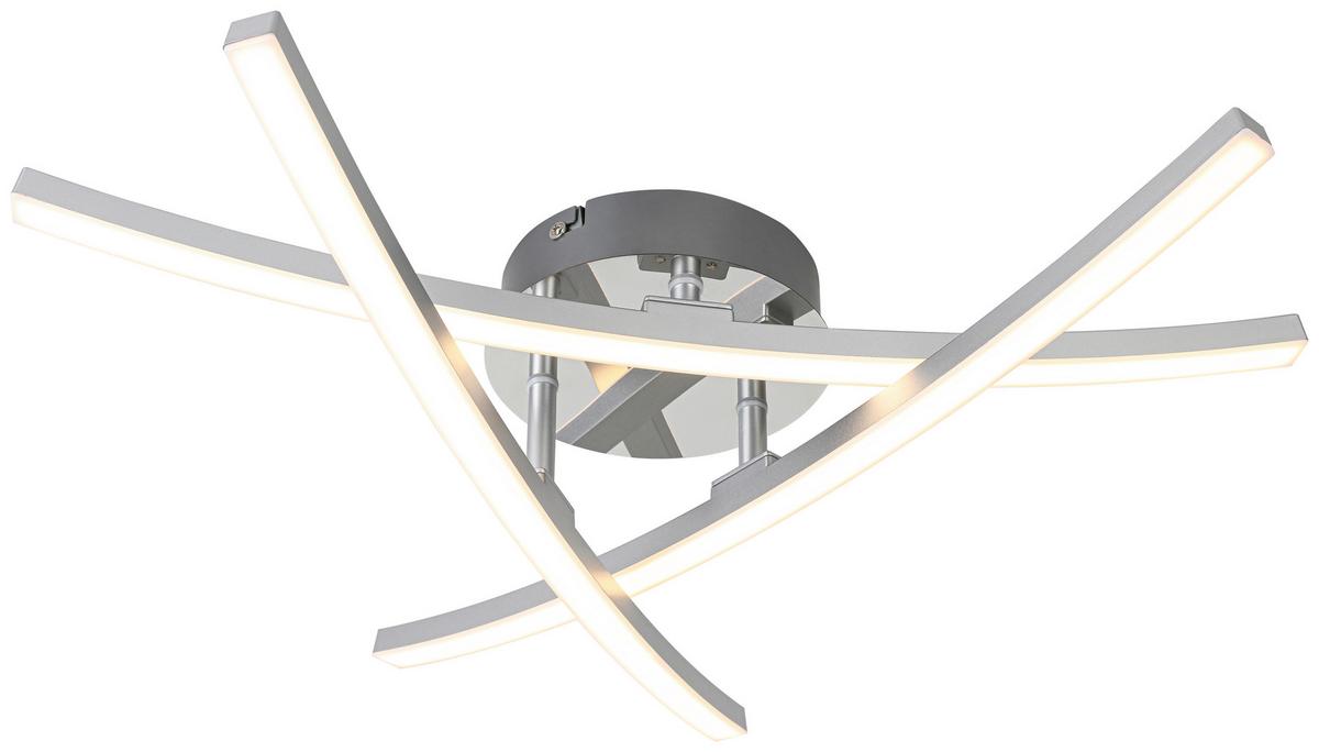 STROPNÉ LED SVIETIDLO KRISTINA - chrómová/strieborná, Modern, kov/plast (56/11cm) - Mömax