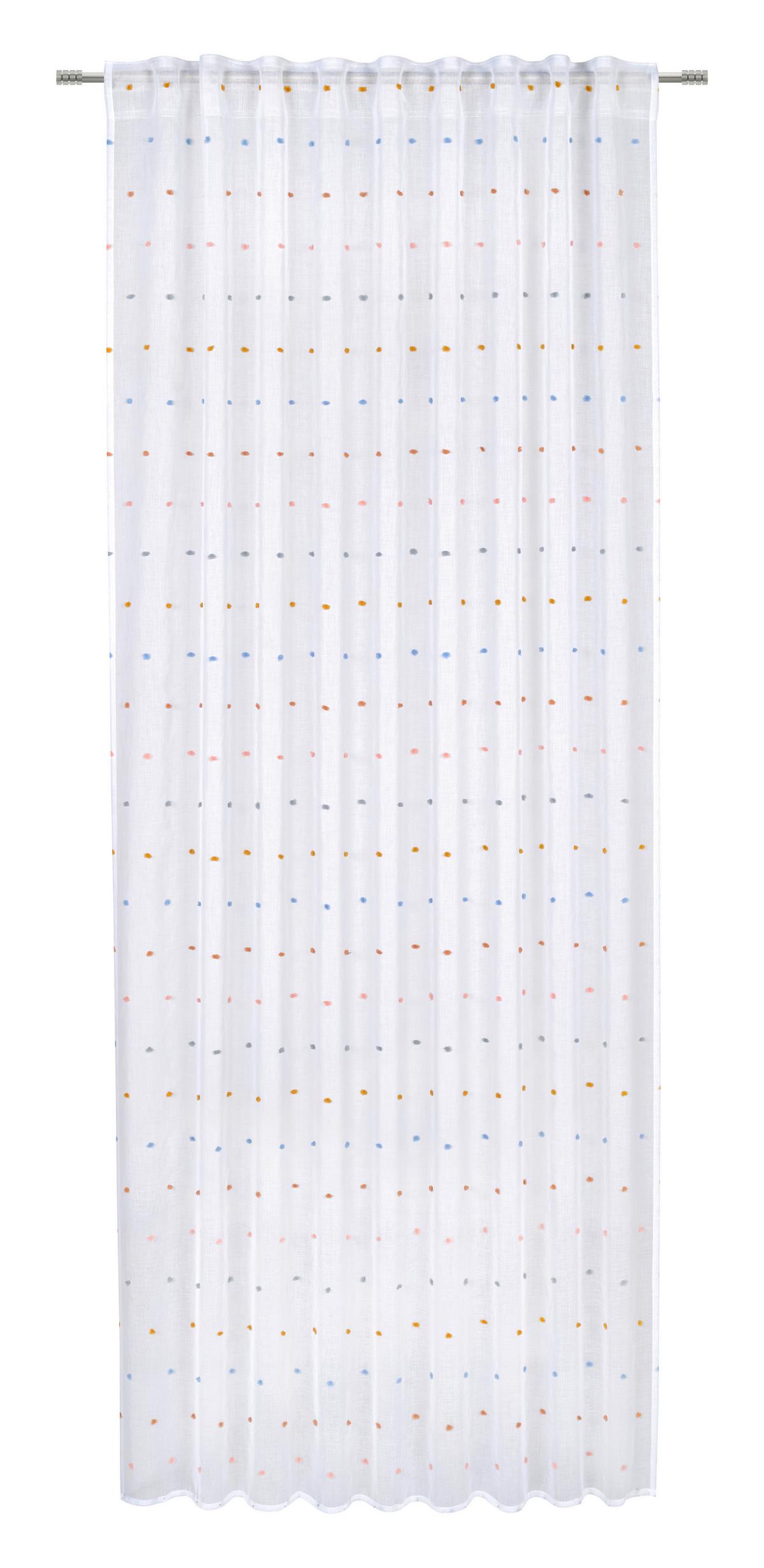 HOTOVÝ ZÁVES PICCO -EXT- - viacfarebná/biela, textil (140/245cm) - Zandiara