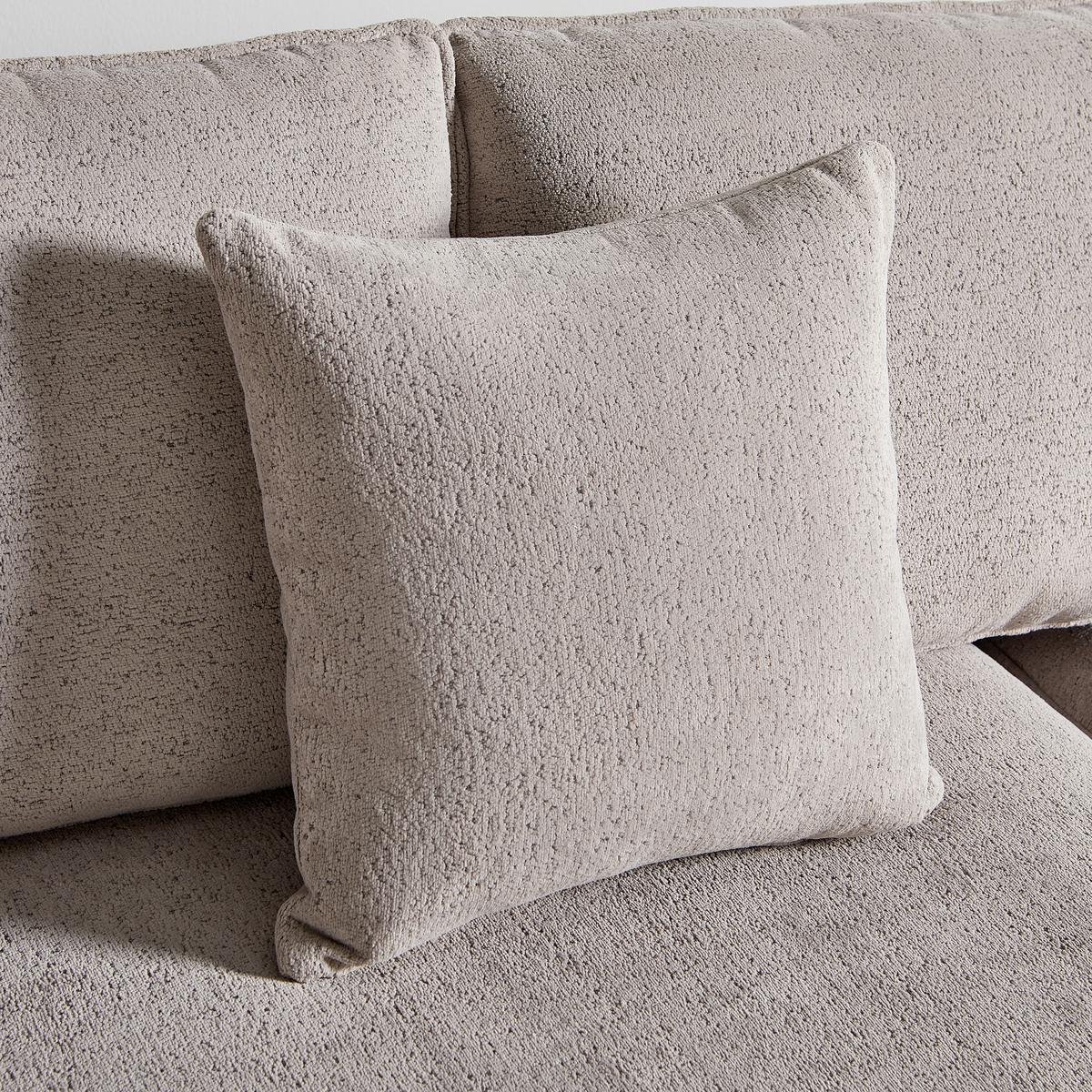 Sedací souprava NILAS, béžová barva - černá/šedobéžová, Moderní, kov/dřevo (335/65/154cm) - Bessagi Home