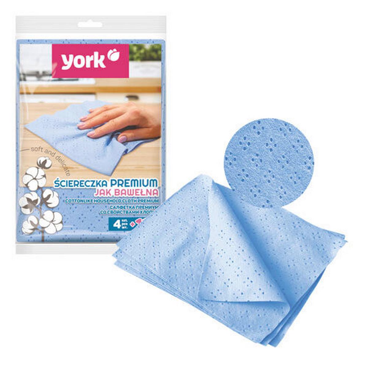 Száraz Törlőkendő York Törlőkendő - kék, Basics, textil (19/32/2cm)