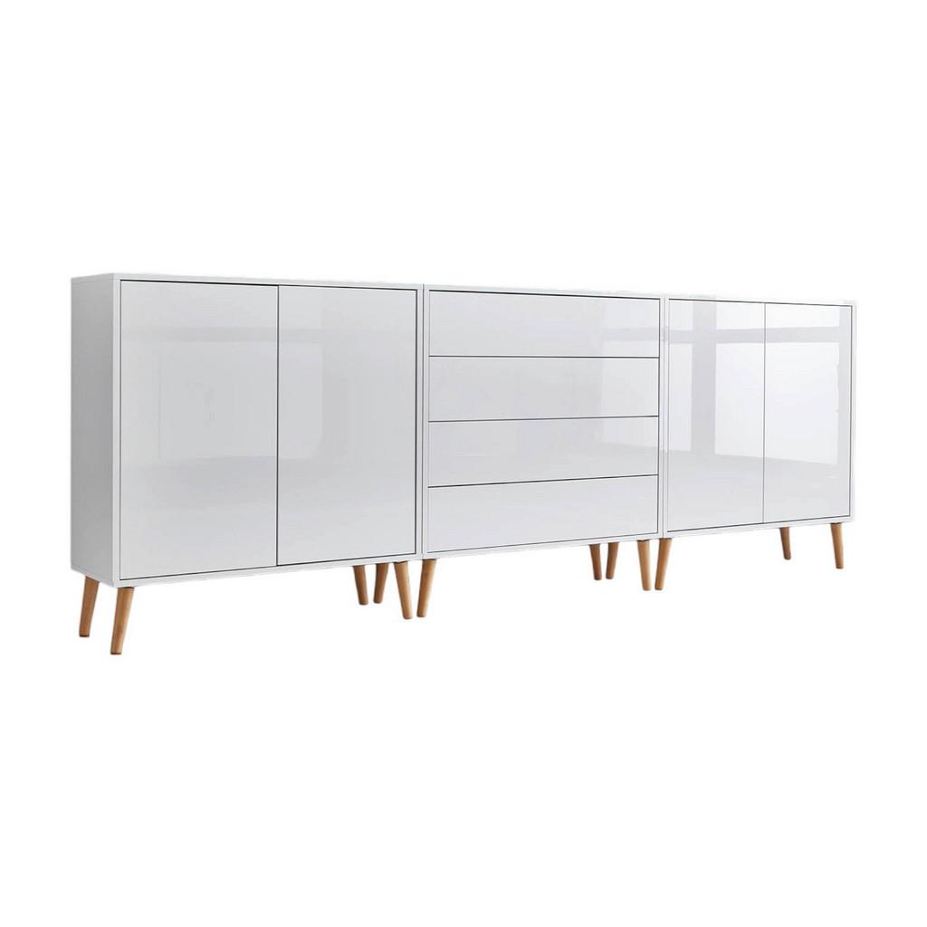 SIDEBOARD Mailand 5 B: 237 cm Weiß