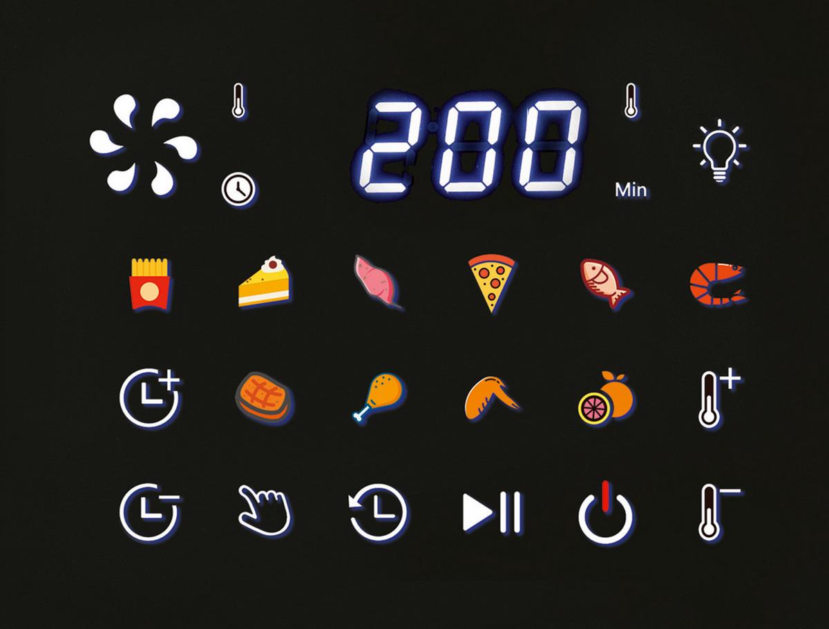 Heißluftfritteuse 14829 - Edelstahlfarben/Schwarz, Basics, Kunststoff/Metall (28,8/36,8/34,8cm)