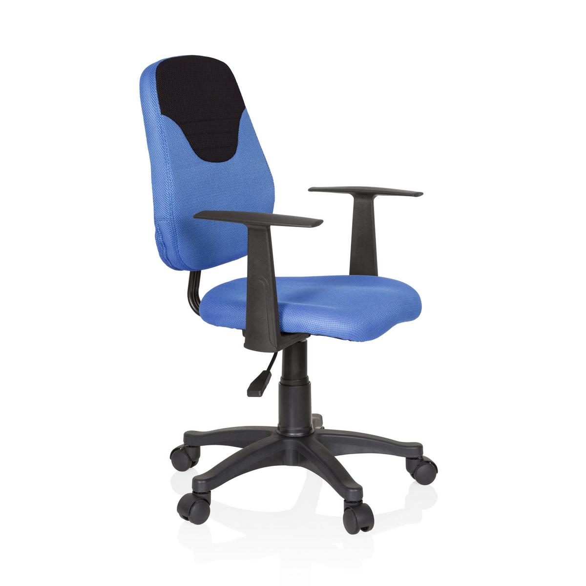 Jugenddrehstuhl Kiddy Style Blau/Schwarz - Blau/Schwarz, Basics, Kunststoff (56/89-99/50cm) - MID.YOU