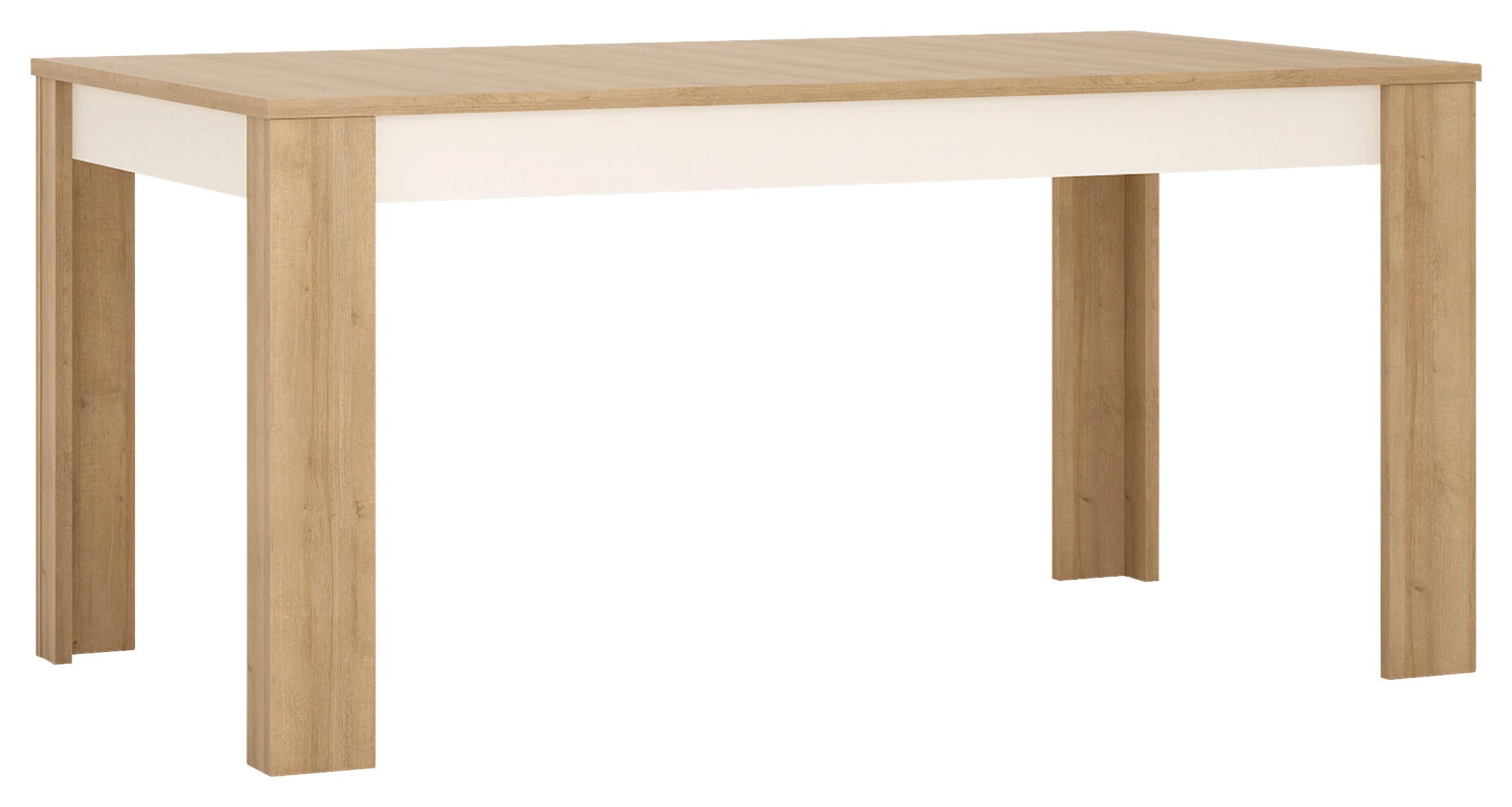 Kihúzható Étkezőasztal Lyon Hell 160-200/76,6 Cm - Modern, faalapú anyag (160-200/76,6/90cm)