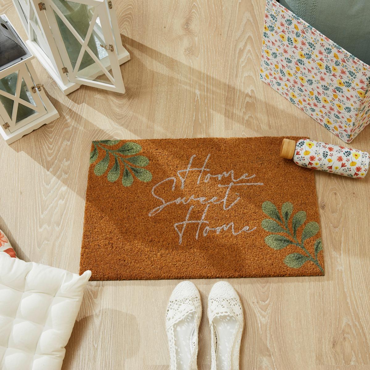 Dveřní rohožka Home Sweet Home, 40/60cm - hnědá, Lifestyle, textil (40/60cm) - Mömax