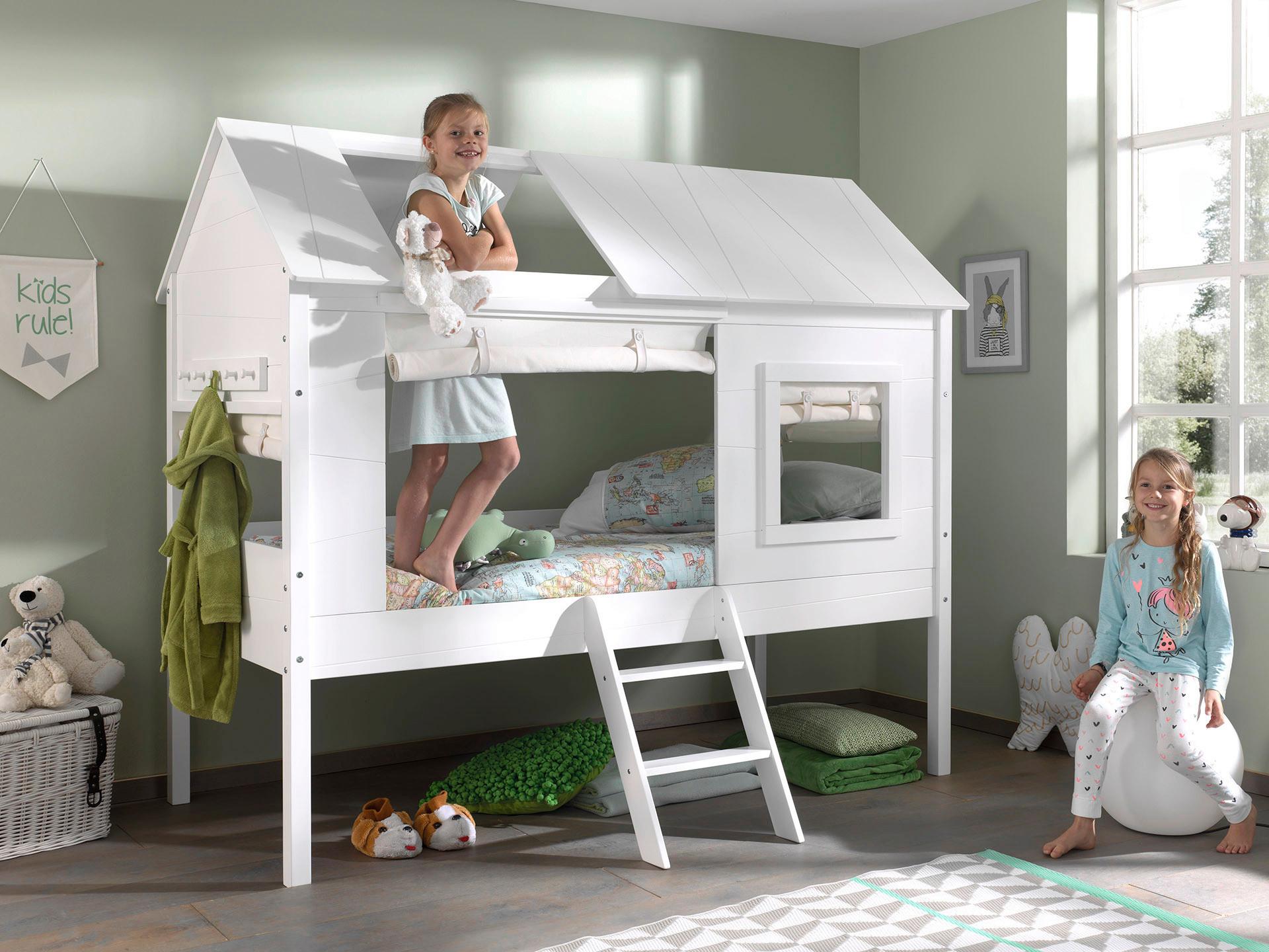 Hausbett Charlotte 90x200 cm Holzwerkstoff Weiß