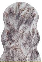 Umelá Kožušina Mia, 55/80cm - hnedá/biela, Moderný, textil (55/80cm) - Modern Living