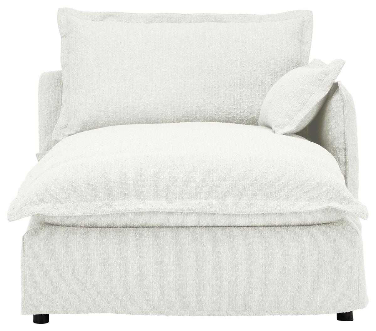 Ecksofa Toscana - Schwarz/Weiß, Trend, Textil (295/165cm) - Livetastic