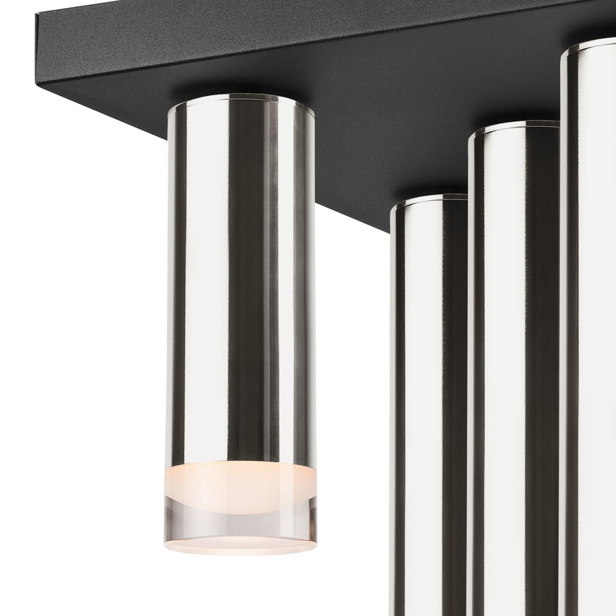 Deckenleuchte 39749 Diego - Chromfarben, Design, Metall (30/6/32cm)