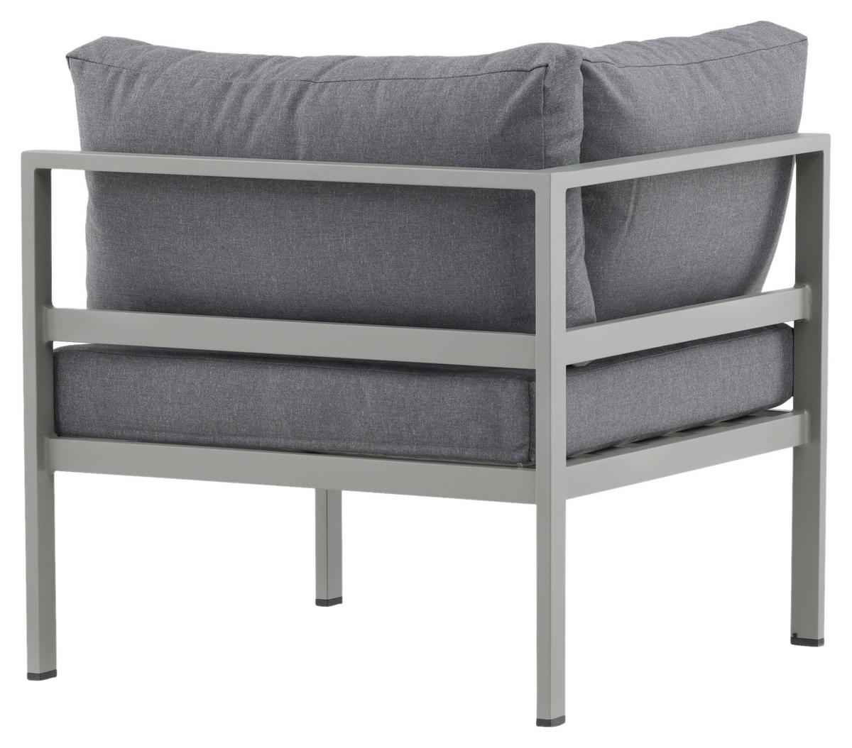 Loungeeckteil Copacabana - Pastellgrün/Grau, KONVENTIONELL, Metall (74/65/74cm) - Gardenson