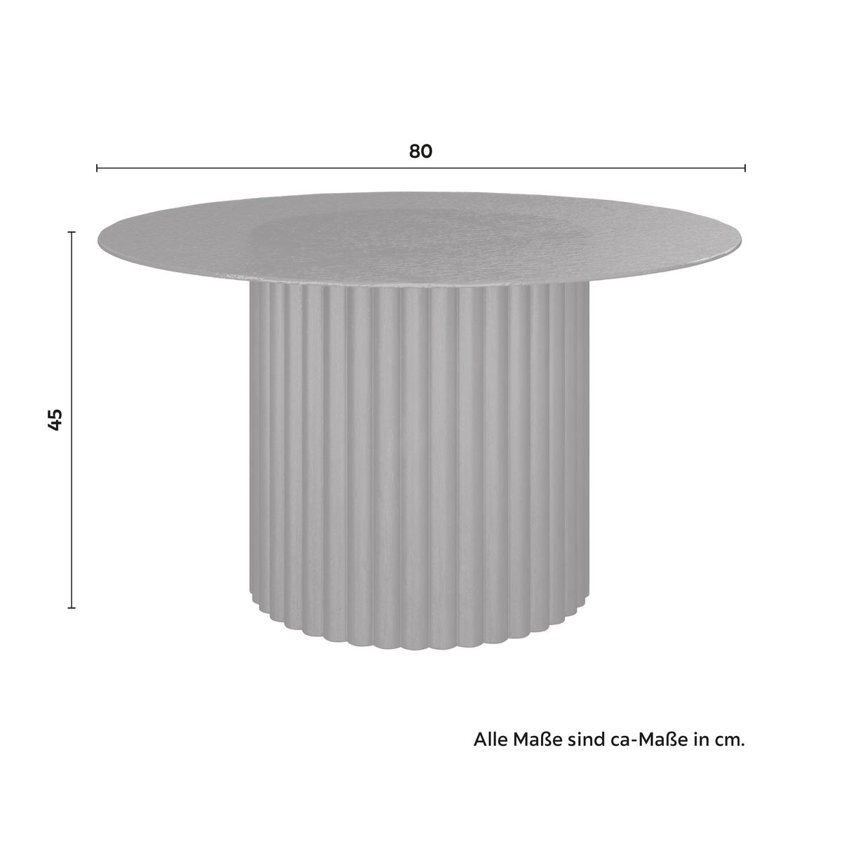 Konferenční stolek Zelia, P: 80 cm - hnědá/barvy vlašských ořechů, Moderní, dřevo/kompozitní dřevo (80/80/45cm) - Bessagi Home