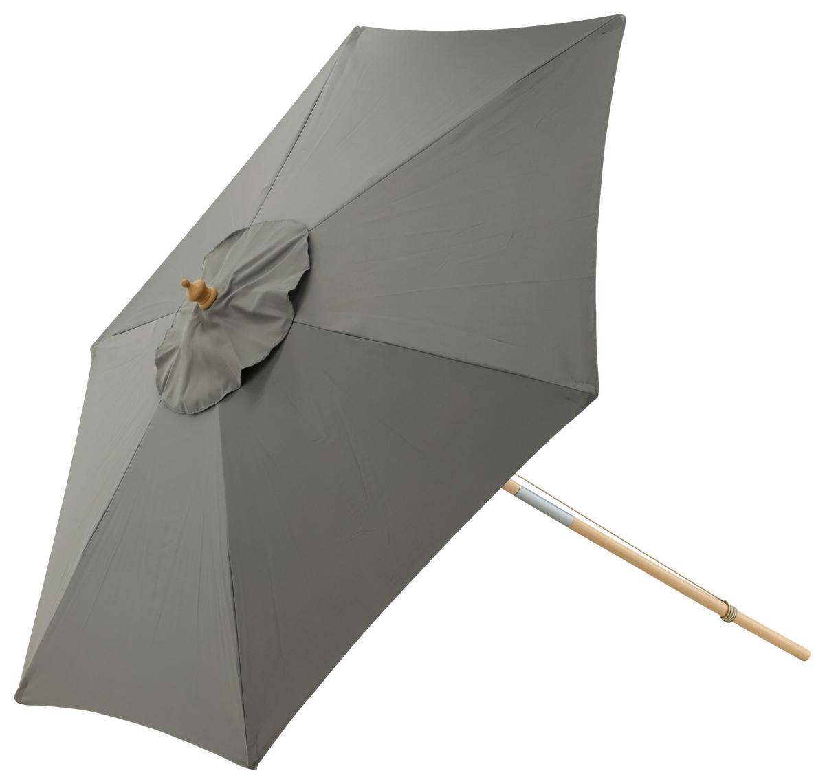 Sonnenschirm Corypho - Grau, KONVENTIONELL (250/232cm) - Gardenson