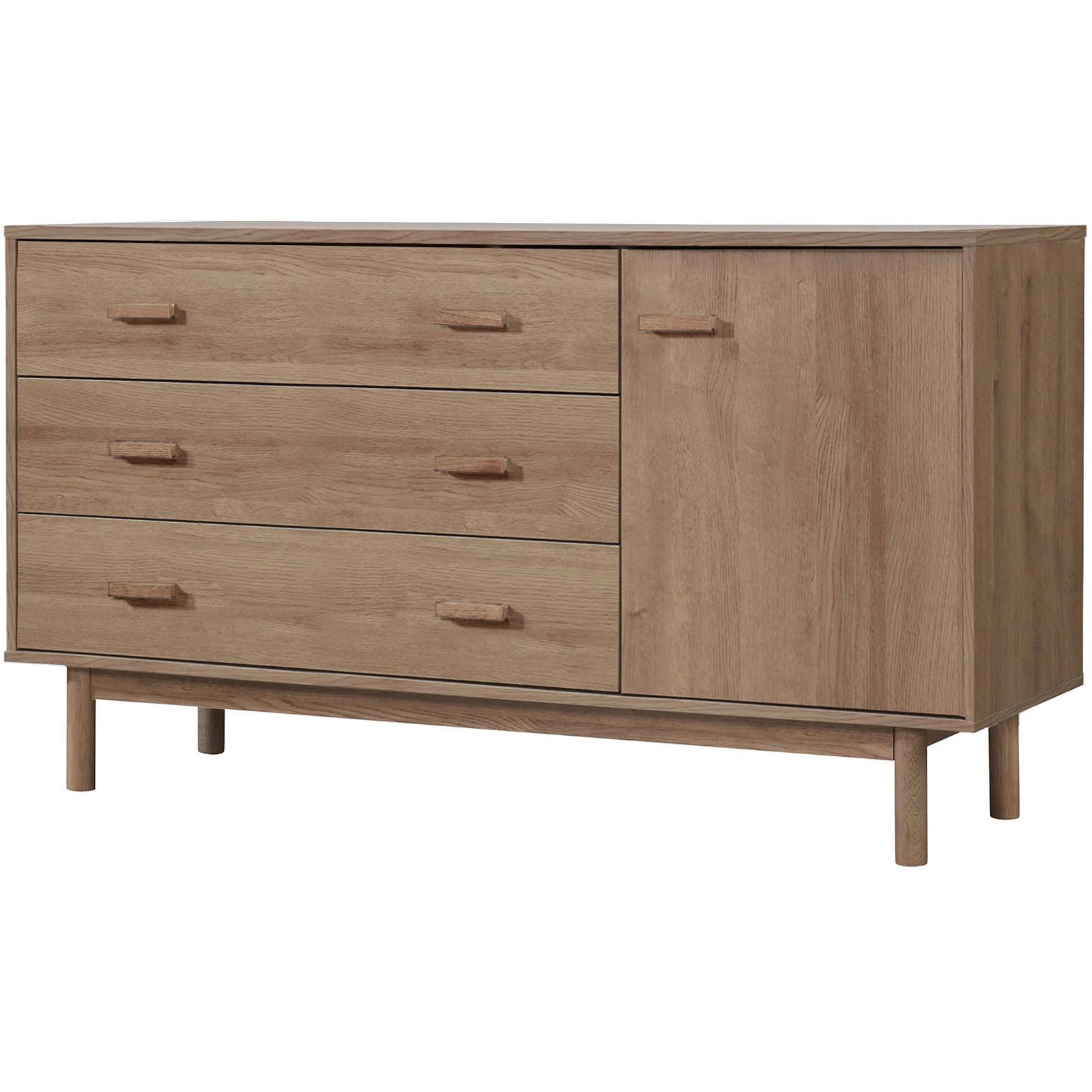 Sideboard Melanie Eichefarben B: 144cm - Eichefarben, Design, Holzwerkstoff/Metall (144/80/44cm) - MID.YOU