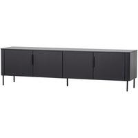 LOWBOARD Gunnar Schwarz B: 200cm - Schwarz, Design, Holz (200/56/44cm) - Livetastic