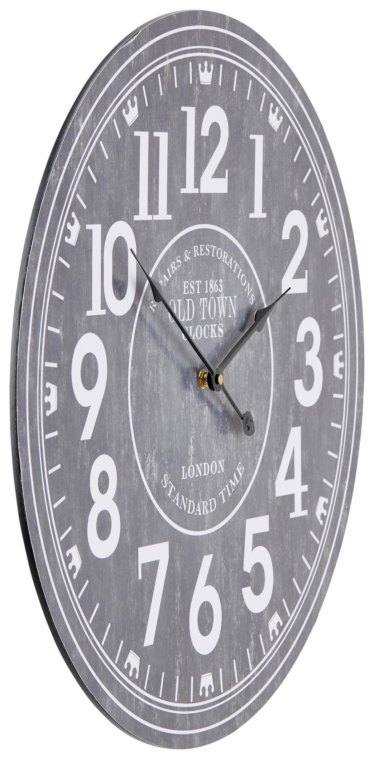 Wanduhr Alexandra Versch. Designs, D: 50 Cm - Multicolor, Basics, Papier/Holzwerkstoff (50cm) - Luca Bessoni