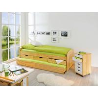Ausziehbett M. Bettkasten 90x200 Marinella Kieferfarben - Kieferfarben, Basics, Holz/Kunststoff (90/200cm) - MID.YOU