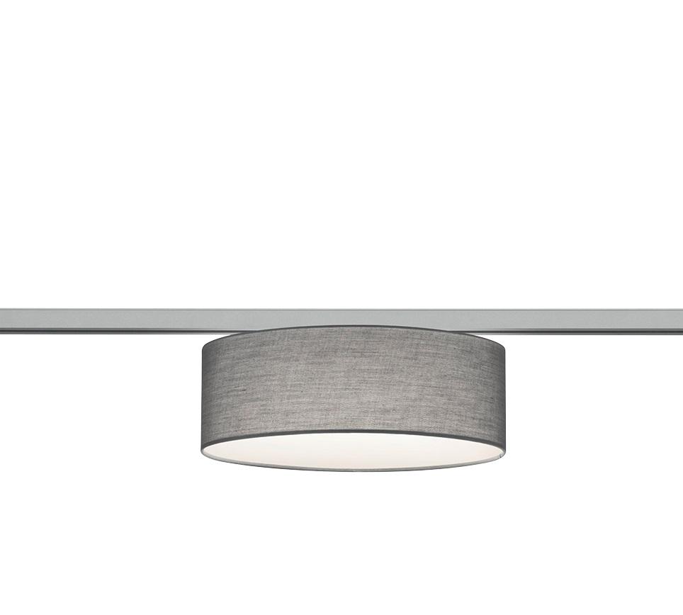 Schienensystem Duoline Hängeleuchte 76390211 Hotel - Grau, Basics, Textil (30/16,3cm) - Trio Leuchten