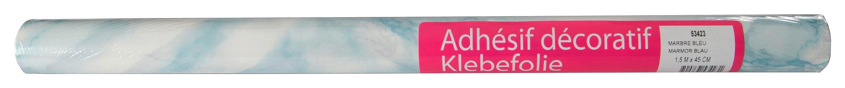 Klebefolie Marmoroptik Blau Basic-Line 45x150 cm - Blau, KONVENTIONELL, Kunststoff (45/150cm)