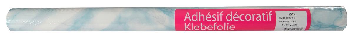 Klebefolie Marmoroptik Blau Basic-Line 45x150 cm - Blau, KONVENTIONELL, Kunststoff (45/150cm)