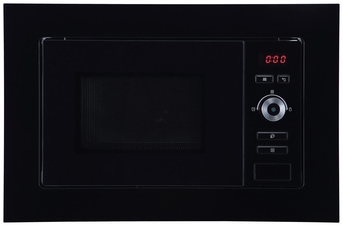 Einbau-mikrowelle Lara B: 59,5 Cm 700 W 5 Stufen - Schwarz, Trend, Glas/Kunststoff (59,5/38,8/32cm) - Respekta