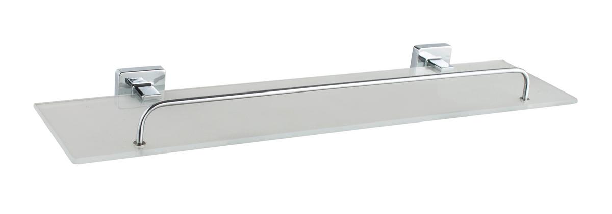Fürdőszobai Polc Solo 4110 - Konventionell, Üveg/fém