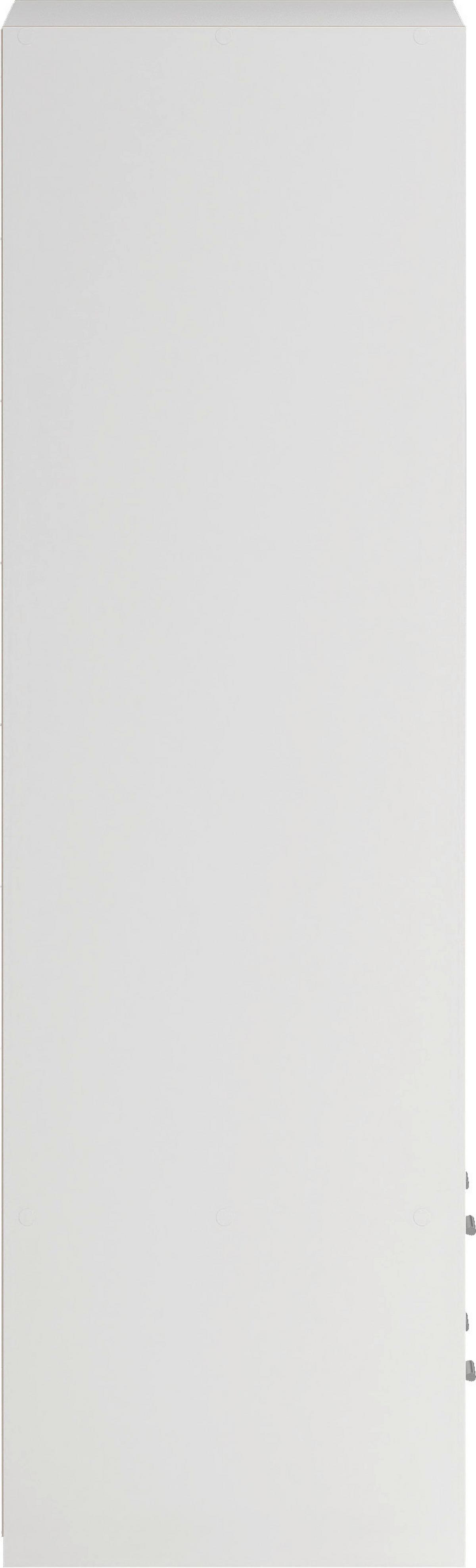 Schiebetürenschrank Line Weiß, B: 121,2 cm - Weiß, MODERN, Holzwerkstoff (121,2/200/60,3cm) - MID.YOU