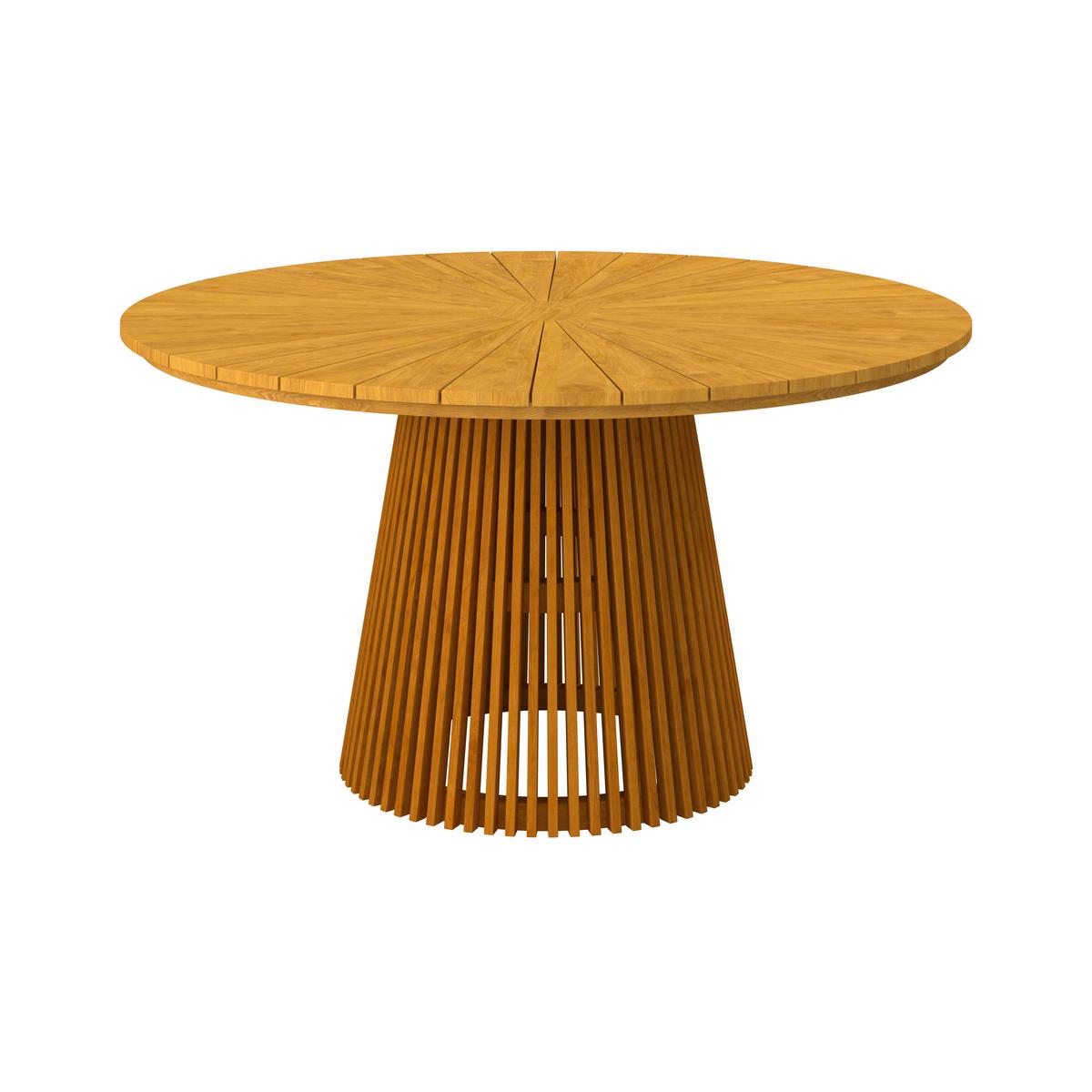 ZÁHRADNÝ STÔL SANJA - farba tíku, Modern, drevo (140/76cm) - Bessagi Garden