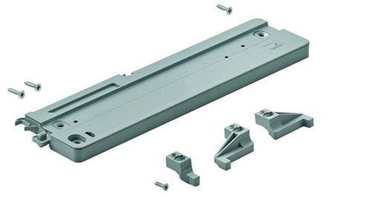 TLMIČ DVERÍ TLMIČ OTVÁRANIA - sivá, Basics, plast (26,9/8,3cm)