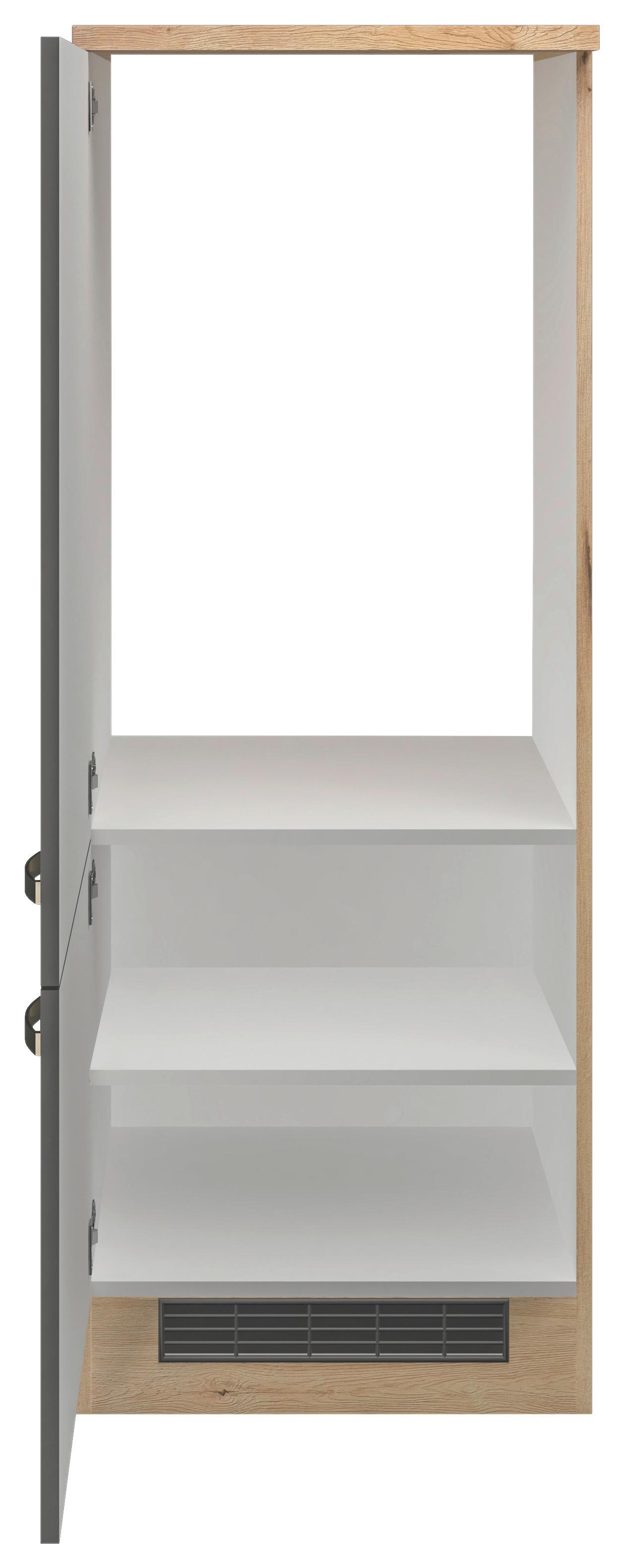 Skříňka Na Spotřebiče Shadow Dgit60 Šedá - šedá/barvy nerez oceli, Moderní, kov/kompozitní dřevo (60/161/60cm)