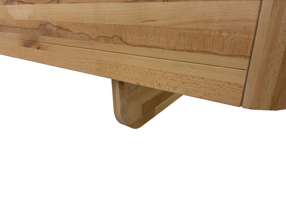 Bett Loom Naturfarben 200x200cm - Beige/Naturfarben, MODERN, Holz/Textil (200/200cm) - MID.YOU