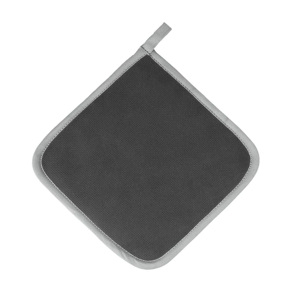 Topflappen Marko B: ca. 22 cm, Grau/Schwarz - Schwarz/Grau, Basics, Kunststoff/Textil (22/22cm) - Metaltex