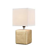 Stolová lampa Wanda V: 28,5cm, 25 Watt - zlatá/strieborná, Modern, kov/keramika (14,5/28cm) - Mömax