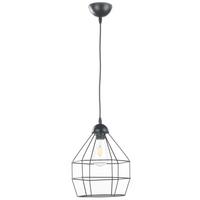 Pendelleuchte Schwarz Hg L: 25 cm 22w - Schwarz Hochglanz, Basics, Metall (25/25/120cm)