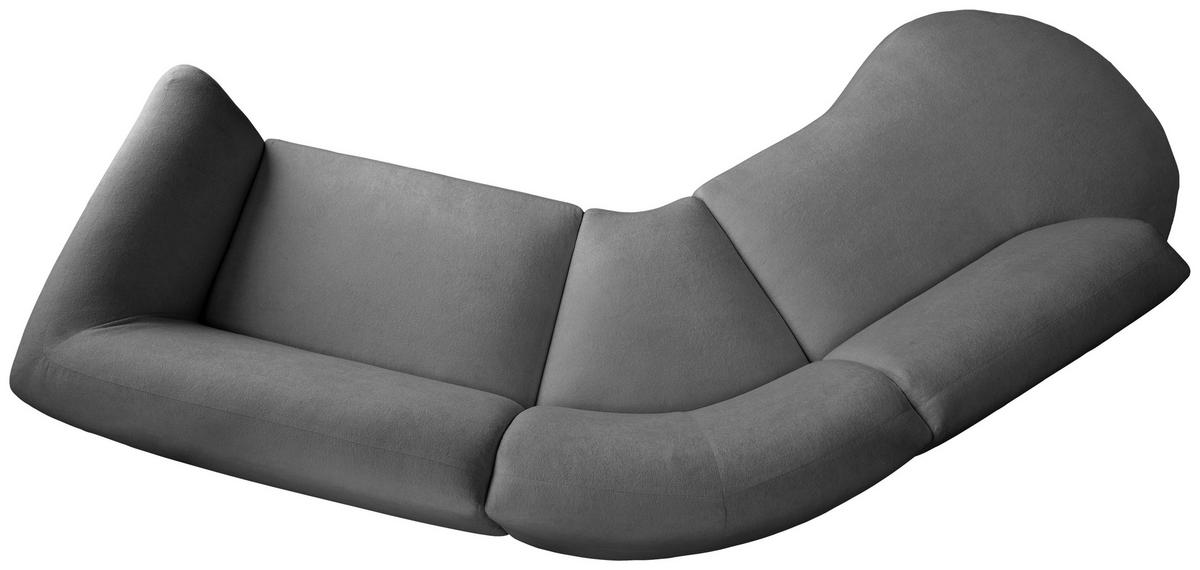 Ecksofa Jesi, Anthrazit S: 182x276 Cm - Anthrazit/Schwarz, MODERN, Textil (182/276cm) - Livetastic