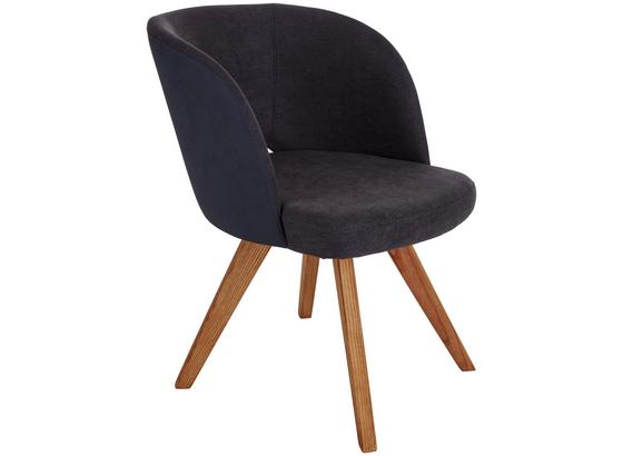 Schalenstuhl Jan Grau Beine Echtholz, Eiche - Eichefarben/Grau, KONVENTIONELL, Holz/Textil (55/84/57cm) - James Wood Schalenstuhl Jan Grau Beine Echtholz, Eiche - Eichefarben/Grau, KONVENTIONELL, Holz/Textil (55/84/57cm) - James Wood