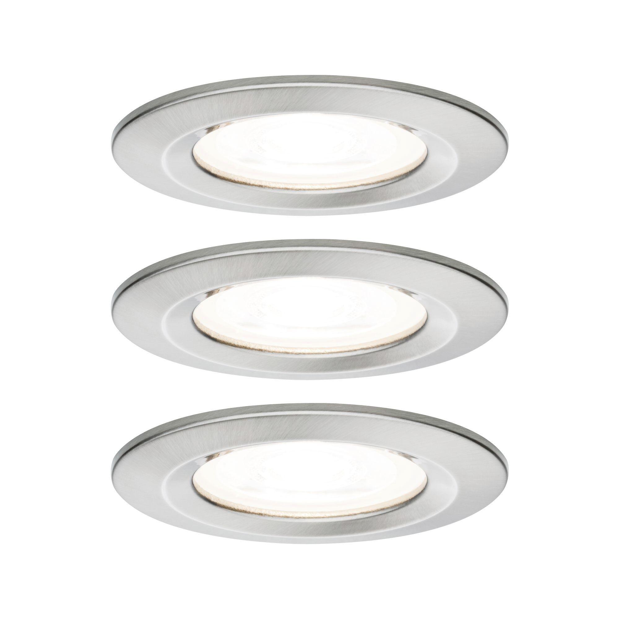 Deckenleuchte Ø 7,8 cm 1-Flammig Rund - Alufarben, Basics, Metall (7,8cm) - Paulmann