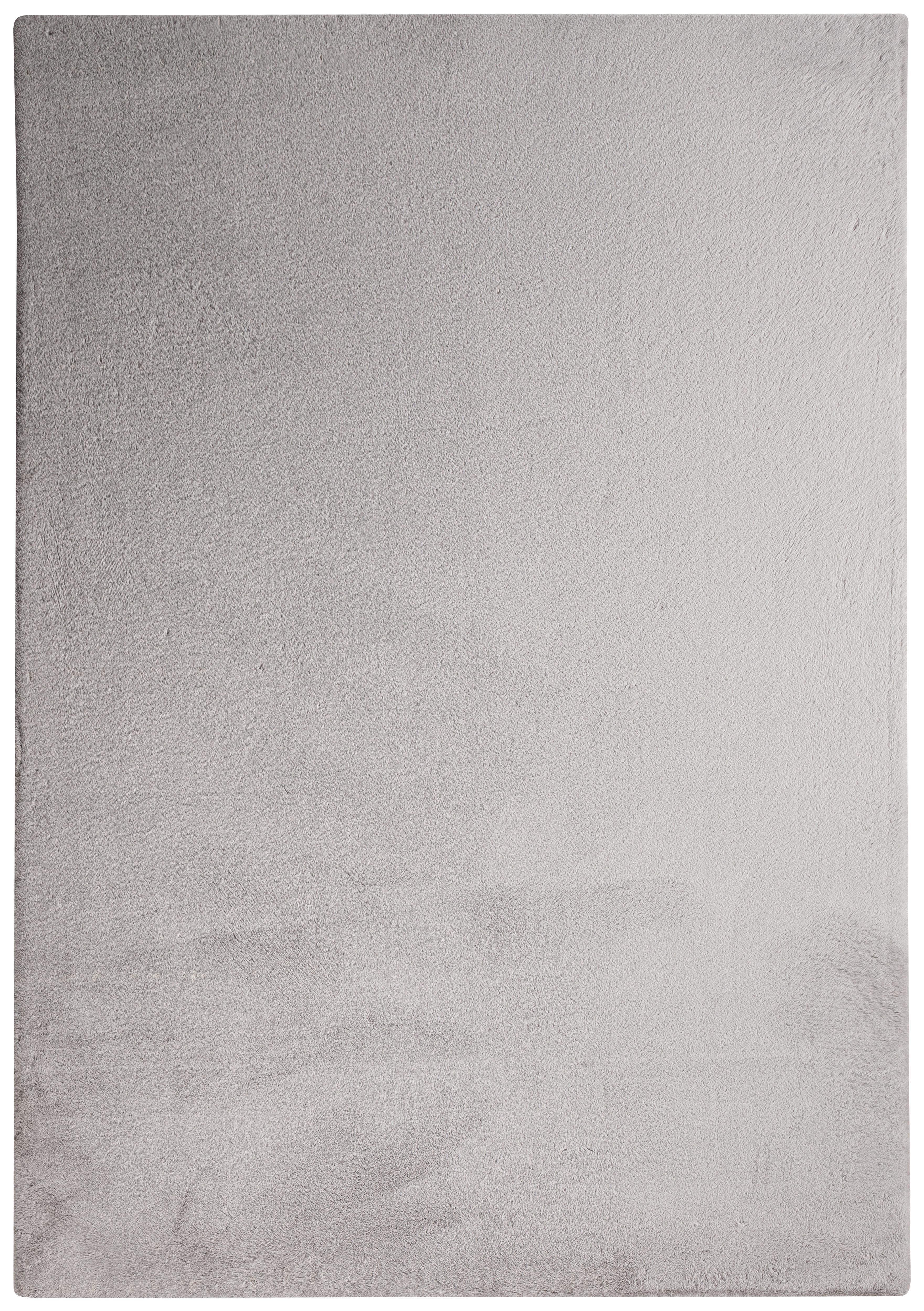 Fellteppich Magarete Silberfarben 120x160 cm - Silberfarben, Textil (120/160cm) - Luca Bessoni